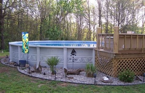 Above Ground (AG) Pool Gallery, cont. | Landscaping around pool