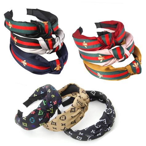 Designer Inspired Top Knot Satin Headbands | Top knot, Top knot headbands, Headbands