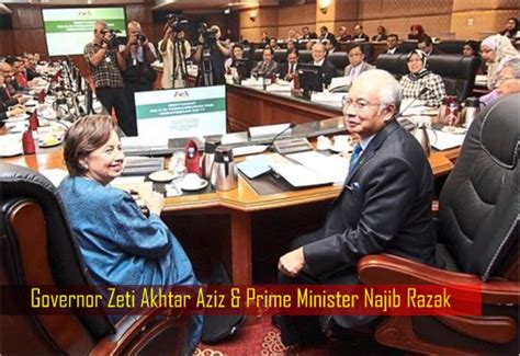 Former bank negara governor zeti akhtar aziz has applauded the appointment of her former colleague nor shamsiah mohd. Thank You, Zeti, says Prime Minister Najib Razak | Din ...