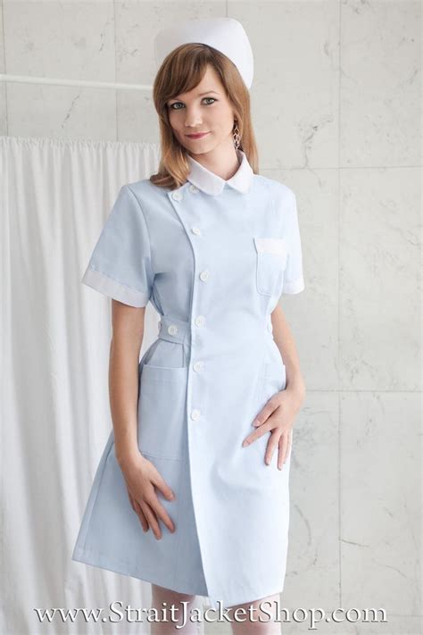 Cute Blue Nurse Uniform High Quality 100 Cotton Medical Etsy In