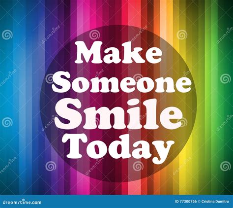 Make Someone Smile Today Stock Illustration Illustration Of Strip