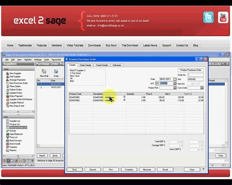 Integrates with sage 200 working with sage 200, you can capture a variety of incoming documents from a file, scan or from the pending tray including sales orders, purchase orders, supplier invoices, delivery notes, goods received notes, expenses, remittance advices, credit notes and many more. Excel2Sage: How to import Purchase Orders into Sage 50 ...