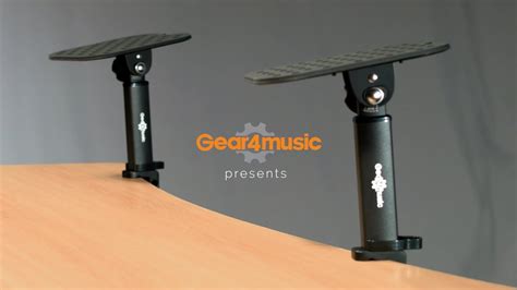 Desk Clamp Monitor Speaker Stands By Gear4music Gear4music Demo Youtube