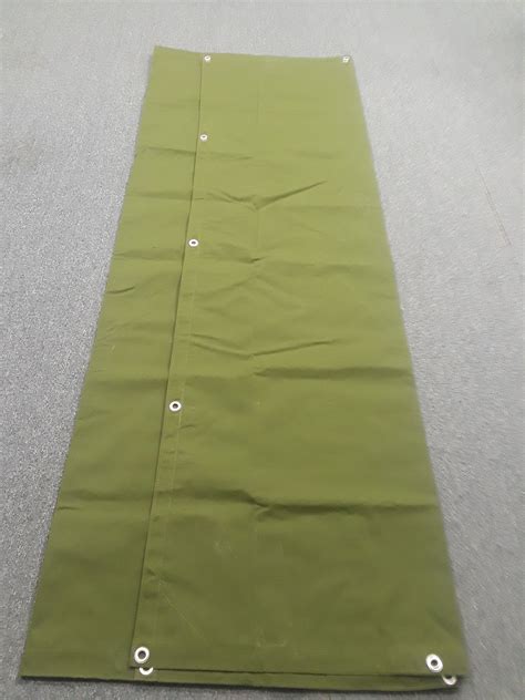 16 X 20 Canvas Tarp Green Drop Cloth With Grommets