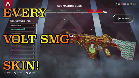 Every Volt Smg Skin In Apex Legends Season 6 Youtube
