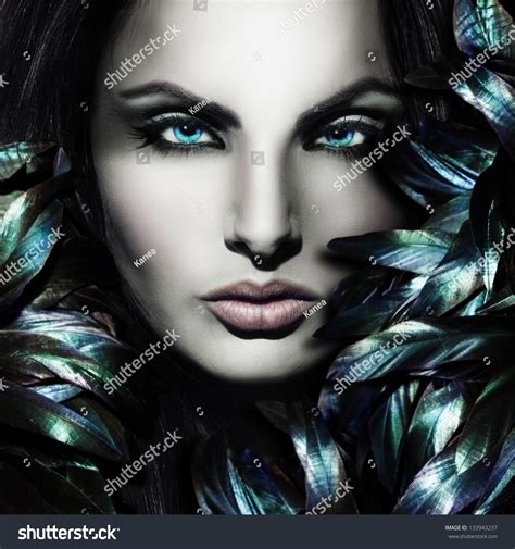 Beautiful Mystic Woman Face Stock Photo 133943237 Shutterstock