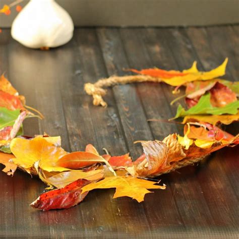 Fall Leaf Garland Decorating With The Beauty Of Nature Hearth And Vine