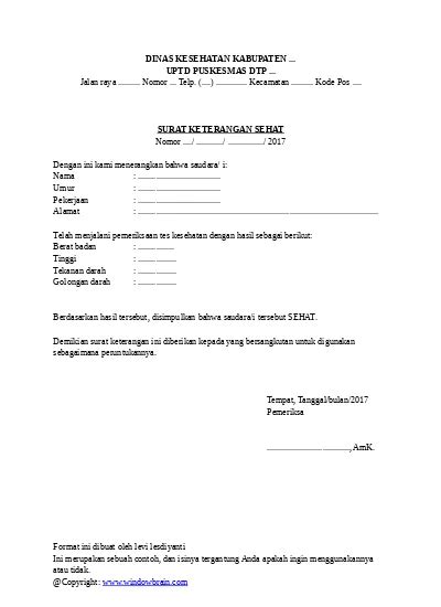 Contoh Surat Keterangan Golongan Darah – Contoh Terbaru