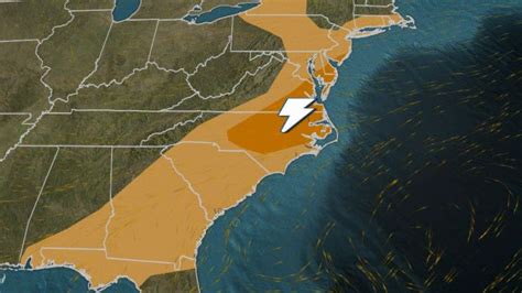 Threat Of Severe Storms Flooding Rain In The East On Tuesday Weather