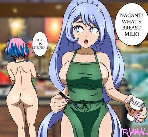 Rule 34 2girls Ass Ass View Back View Big Breasts Blue Eyes Blue Hair Iced Latte With Breast