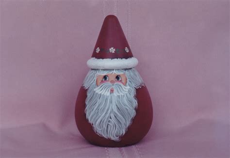 Turned Wood Santa Tole Painting Pattern Packet Complete Etsy
