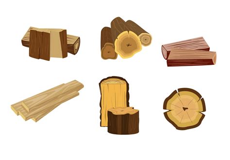 Isolated Wood Logs Vector Download Free Vector Art Stock Graphics