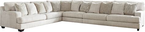 Signature Design By Ashley Rawcliffe 4 Piece Parchment Sectional