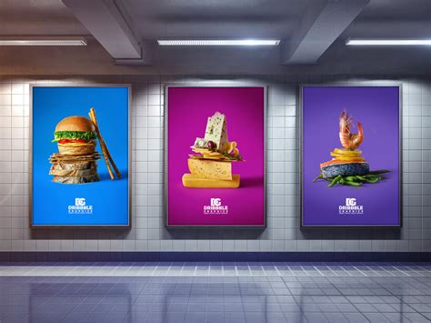 Download Free Indoor Advertising Poster Billboard Mock-up ...