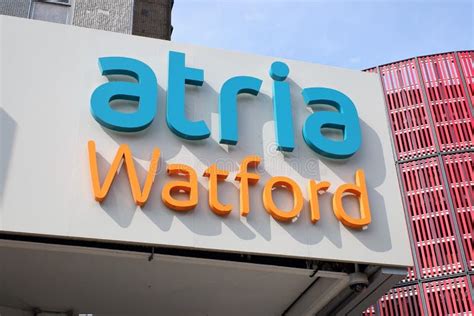 Exterior Sign For Atria Watford Also Known As The Harlequin Shopping