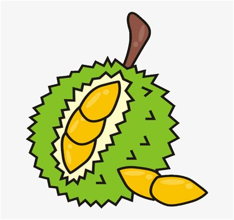 Durian Clip Art Hitam Putih Durian Clip Art Hitam Putih