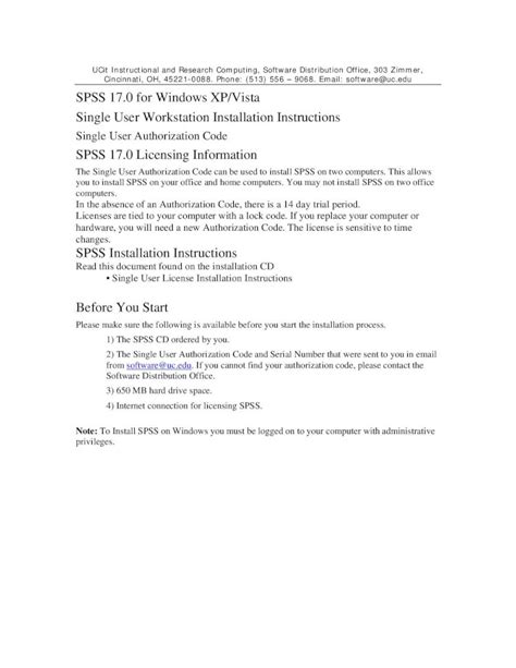 Pdf Spss 170 For Windows Xpvista Single User Workstation · Pdf
