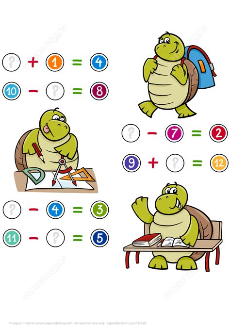 Addition And Subtraction Math Puzzle Worksheet Free Printable Puzzle