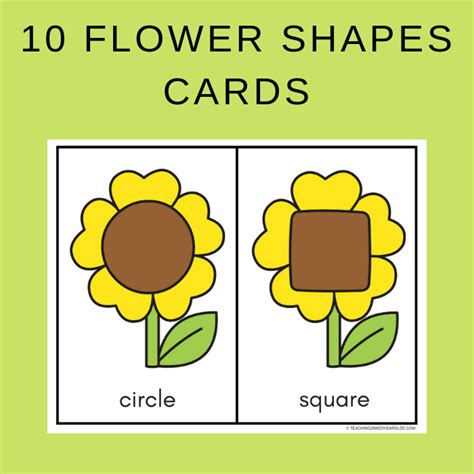 Free Flower Shapes Printable Cards