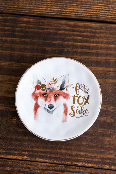 For Fox Sake Trinket Dish Trinket Dishes Ts Fox Sake