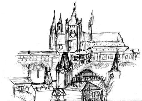 Jeho hradiště se chlubí celkovou délkou 570 m a šířkou 128 m. Pražský hrad | Pražský hrad (Prague castle) as seen from ...