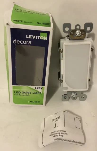 Leviton 6527 W 120v Ac Decora Led Full Guide Light White 1095 Picclick