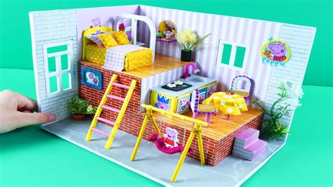 Diy Miniature Cardboard House 37 ️build Miniature Peppa Pig House From