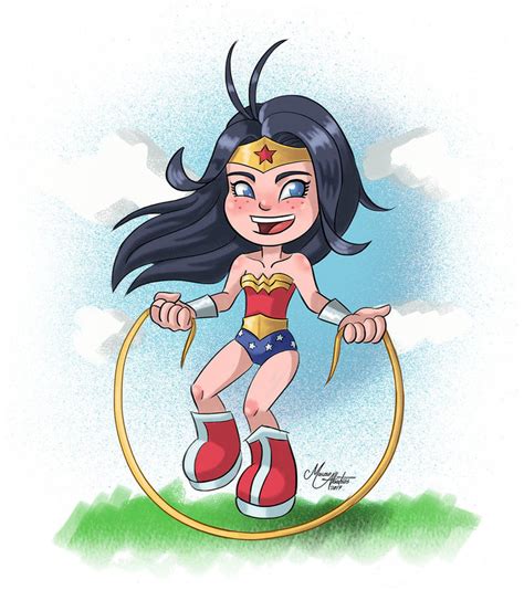 Wonder Woman Playful By Mauroalbatros On Deviantart