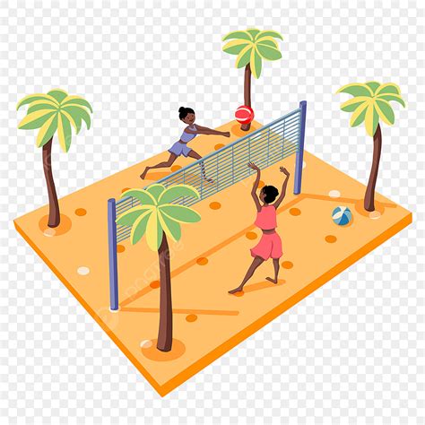 Play Volleyball Hd Transparent Summer Girl Playing Beach Volleyball