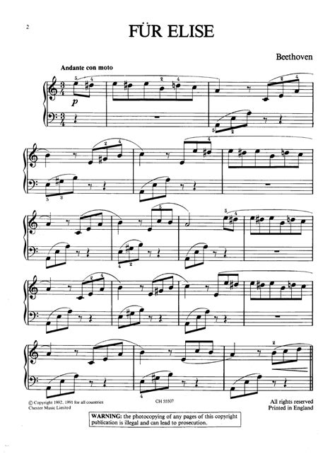 What composition is best known in the world? Fur Elise by Beethoven| J.W. Pepper Sheet Music