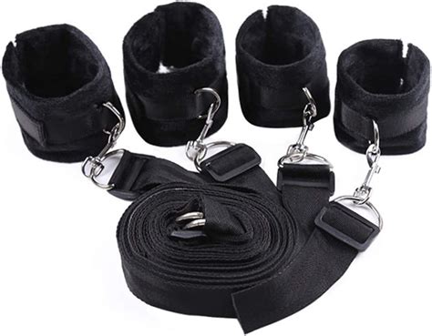 Nice Brand New Bdsm Bondage Rope Bed Restraints Tools Handcuffs Ankle Cuffs Erotic Sex Toys For