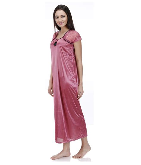 Buy Muassa Poly Satin Nighty And Night Gowns Online At Best Prices In India Snapdeal