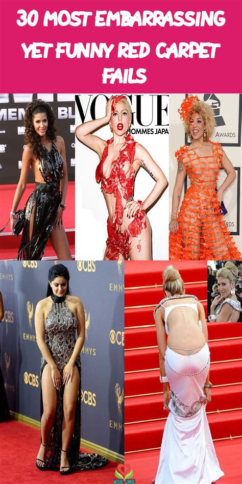 30 Most Embarrassing Yet Funny Red Carpet Fails Celebrity Dresses