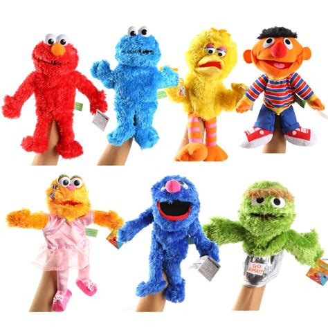 Sesame Street Elmo Plush Hand Puppet Play Games Doll Puppets Kids