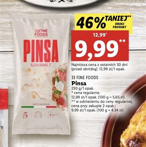 Pinsa 33 Fine Foods Lidl Pepper Pl