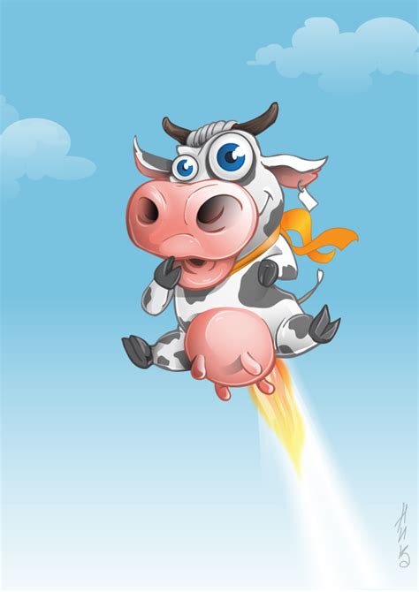 Flying Cow On Behance