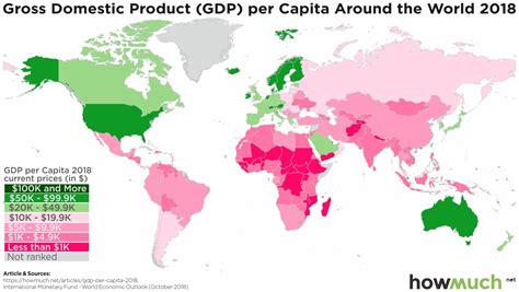 Every Countrys Per Capita Economic Output Mapped Digg