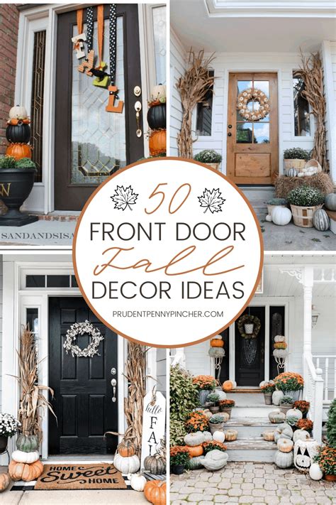 50 Fall Front Door Decor Ideas Prudent Penny Pincher