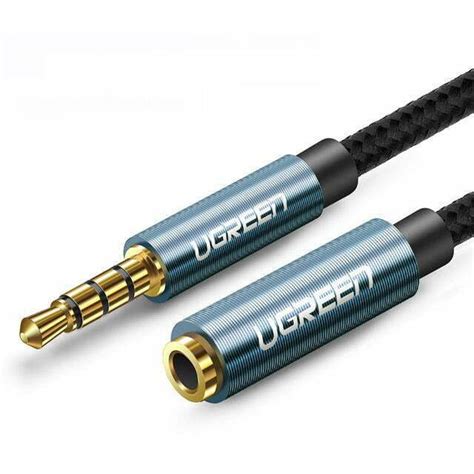 Ugreen 4 Pole Audio Cable Clear Stereo Male To Female Trrs Cable 2 Meters