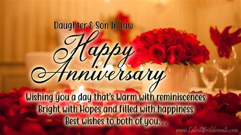 Happy anniversary to son and daughter in law. Happy Anniversary Daughter & Son In Law Images - Latest ...