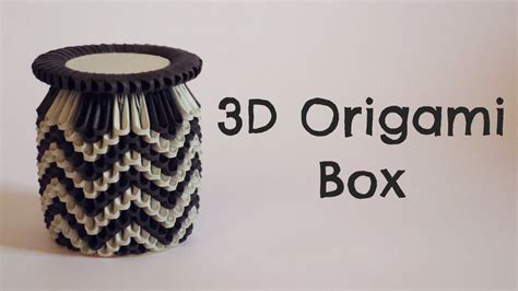 How To: 3D Origami Box - Model 1 - YouTube