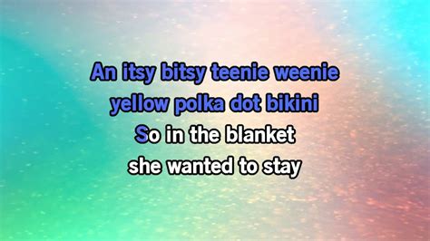 Brian Hyland Itsy Bitsy Teenie Weenie Yellow Polka Dot Bikini Karaoke Version YouTube