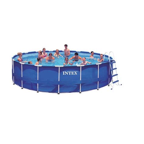 Intex 18 Ft X 48 In Above Ground Round Metal Frame Pool