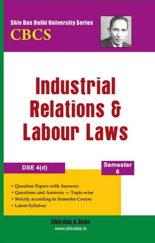 Industrial Relations And Labour Laws For Bcom Hons Semester 6 At Rs 70piece Azad Market New
