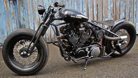 Custom Harley Davidson Old School Hardcore Bobber Real Eye Catcher Work