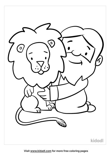 Free Daniel And The Lions Den Coloring Page Coloring Page Printables
