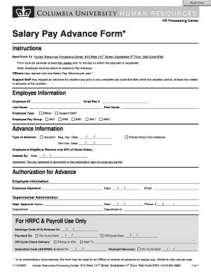 Compton dissertation hsirb application 6/8/2005 1 salary negotiation strategies of female administrators in higher education a salary gap continues to exist between male and female administrators in higher education due, in part, to the. Printable Form For Salary Advance / Editable salary advance form - Fill Out, Print & Download ...