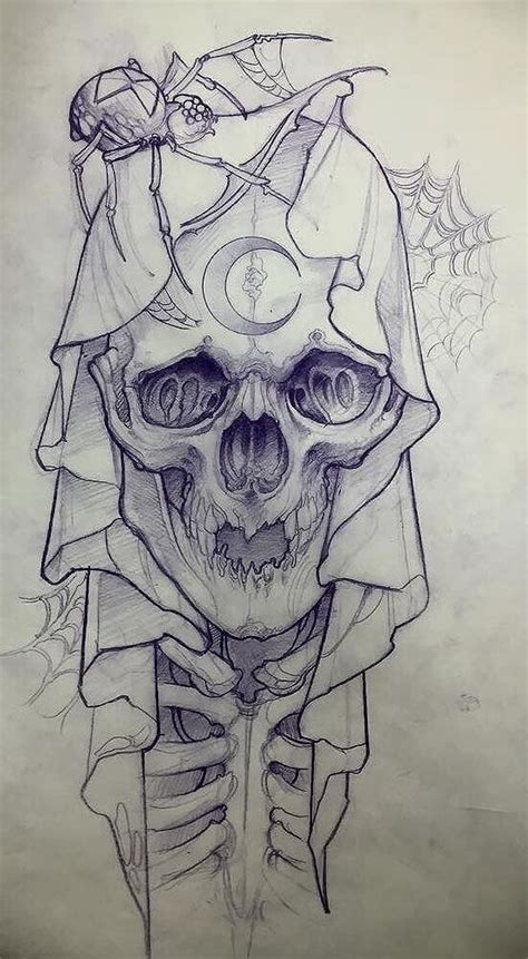 This app is a fun activity for teaching your kids how to draw. Skull Clock Tattoo Drawing Mens Sleeve Stencils Free ...