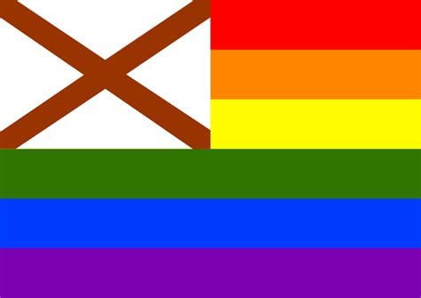 Rainbow Flag Alabama Openclipart
