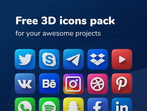 3d Icon Pack True 3d Icons Pack Royalty Free  Animated Sticker